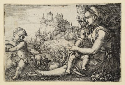 Mutter mit zwei Knaben von Barthel Beham