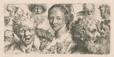 Studien von elf Köpfen von Bartholomäus Ignaz Weiss