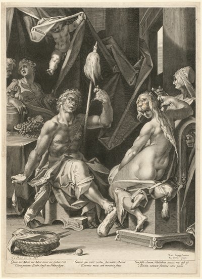 Herkules und Omphale von Bartholomaeus Spranger