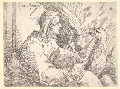 Heiliger Johannes der Evangelist, ca. 1596 von Bartholomaeus Spranger