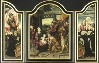 Triptychon mit der Anbetung der Könige von Bartholomaeus the Elder Bruyn