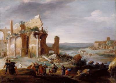 Moses und Aaron verwandeln die Flüsse Ägyptens in Blut, 1631 von Bartholomeus Breenbergh
