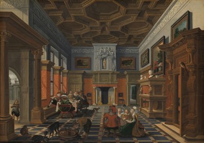 Interieur mit einer Gesellschaft von Bartholomeus van Bassen