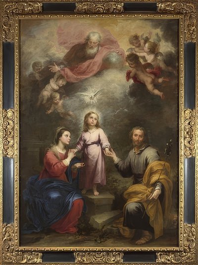Die himmlische und irdische Trinität. Um 1675-82 von Bartolomé Esteban Murillo