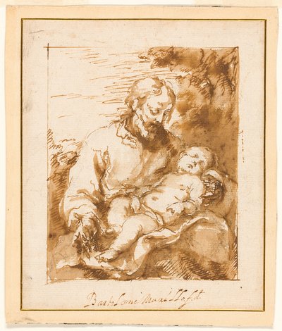 Heiliger Josef und das schlafende Christuskind von Bartolomé Esteban Murillo