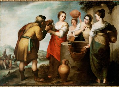 Rebekka und Eliezer von Bartolome Esteban Murillo