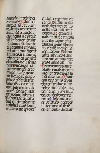 Missale: Fol. 121: enthält Musik für Hely Hely Lama etc. innerhalb der St. Mattion Passion, 1469 von Bartolomeo Caporali