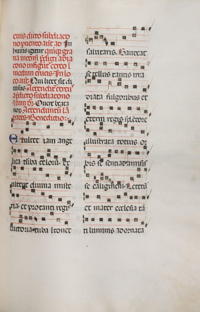 Missale: Fol. 153: Musik für Exultet, 1469 von Bartolomeo Caporali