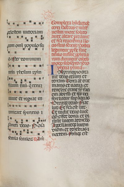 Missale: Fol. 158: Musik für Exultet, 1469 von Bartolomeo Caporali