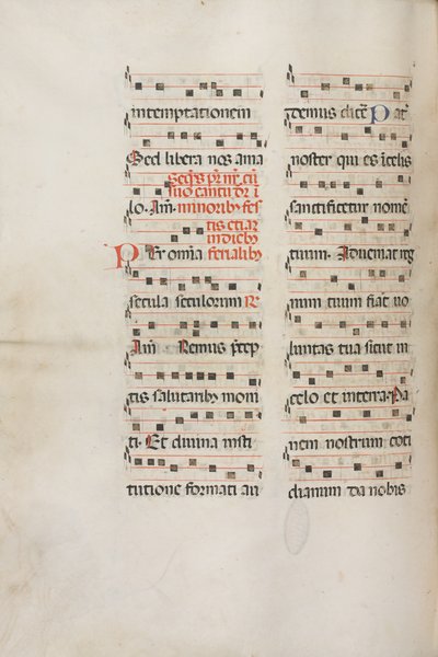 Missale: Fol. 189v: Musik für verschiedene Gebete, 1469 von Bartolomeo Caporali