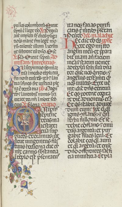 Missale: Fol. 270: Darstellung Christi vor Simeon, 1469 von Bartolomeo Caporali