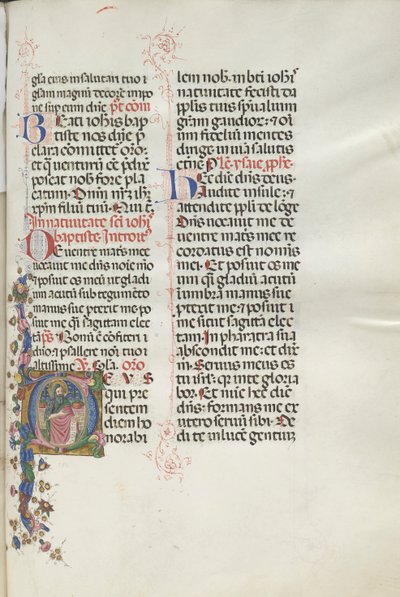 Missale: Fol. 287: Johannes der Täufer, 1469 von Bartolomeo Caporali