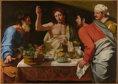 Das Abendmahl in Emmaus, ca. 1615-1625 von Bartolomeo Cavarozzi