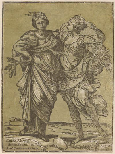Allianz von Frieden und Überfluss von Bartolomeo Coriolano after Guido Reni