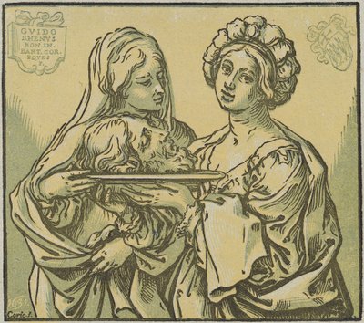 Herodias und Salome von Bartolomeo Coriolano after Guido Reni