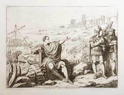 Gaius Marius unter den Ruinen von Karthago von Bartolomeo Pinelli