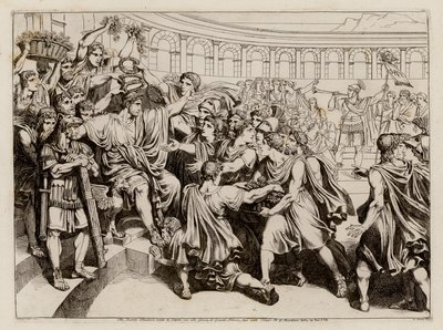 Titus Quinctius Flamininus verkündet die Freiheit der griechischen Staaten von Bartolomeo Pinelli