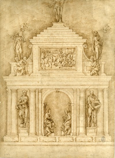Projekt für die Gräber von Leo X und Clemens VII von Bartolommeo Bandinelli