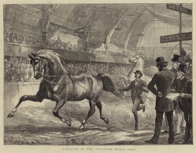 Trabrennen auf der Islington Horse Show von Basil Bradley