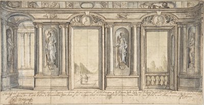 Entwurf für eine Wandmalerei im Palazzo Massimo all