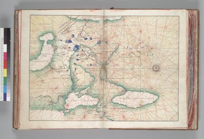 Karte von Russland von Battista Giovanni Agnese