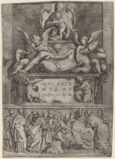 Grab eines Bischofs von Battista del Moro