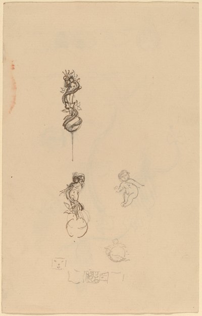 Studien für Schmuckdesigns von Beatrice Godwin Whistler