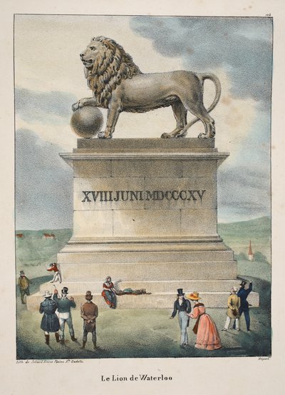 Der Löwe von Waterloo, ca. 1895 von Belgian School
