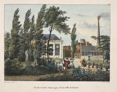 Ansicht des Botanischen Gartens der Stadt Gent, ca. 1895 von Belgian School