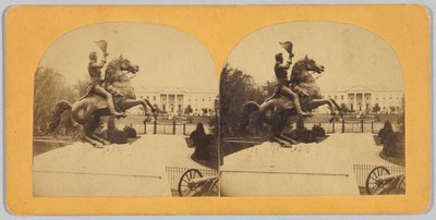 Die kolossale bronzene Reiterstatue von General Andrew Jackson von Bell and Brother