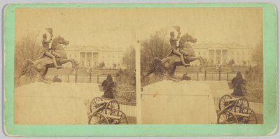 Die kolossale bronzene Reiterstatue von General Andrew Jackson von Bell and Brother