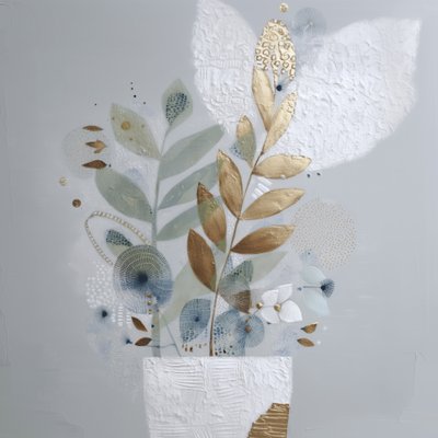 Goldene botanische Anordnung von Bella Eve