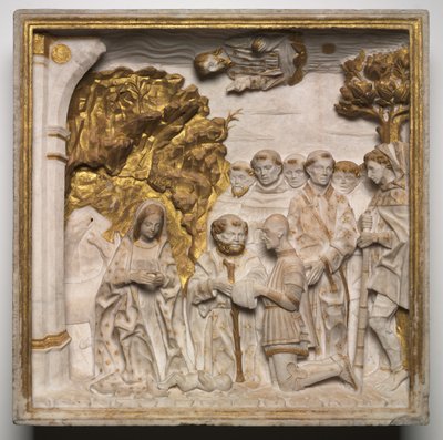Pier Francesco Visconti, Hof von Saliceto, Anbetung des Christkindes von Benedetto Briosco
