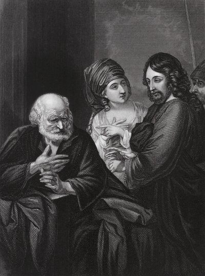 Petrus verleugnet Christus von Benjamin (after) West