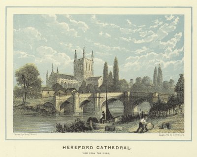 Kathedrale von Hereford, Blick vom Fluss von Benjamin Baud