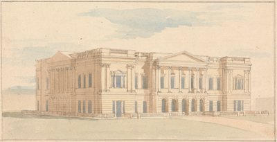 York House, London: Perspektivische Ansicht der Westfront von Benjamin Dean Wyatt