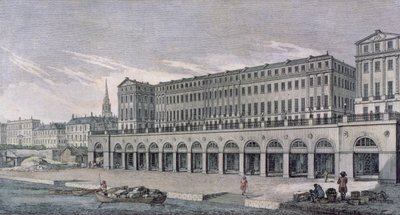 Die Gebäude namens Adelphi, London, 1771 von Benjamin Green