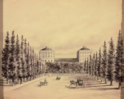 Kapitol der Vereinigten Staaten von der Pennsylvania Avenue, ca. 1814 von Benjamin Henry Latrobe