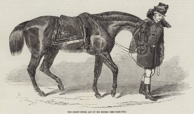 Das Pferd des Herzogs, geführt von seinem Stallmeister von Benjamin Herring