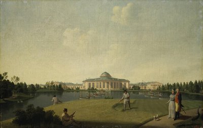 Blick auf den Taurischen Palast vom Garten aus, vor 1797 von Benjamin Paterssen