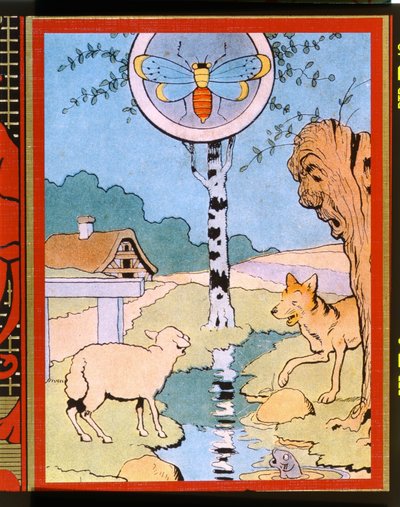Illustration für Der Wolf und das Lamm, aus 