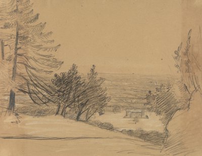 Landschaft mit Schloss von Benjamin Robert Haydon