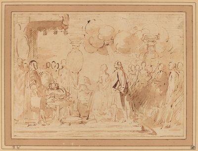 George III. nimmt 1789 die königliche Macht wieder auf von Benjamin West