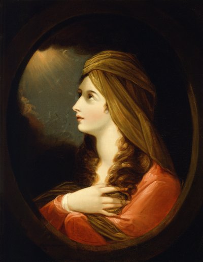 Porträt einer Dame von Benjamin West