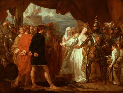 Königin Philippa bittet um das Leben der Bürger von Calais, 1788 von Benjamin West