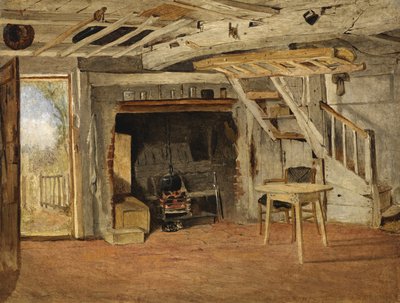 Studie eines Cottage-Interieurs, ca. 1869 von Benjamin Williams Leader