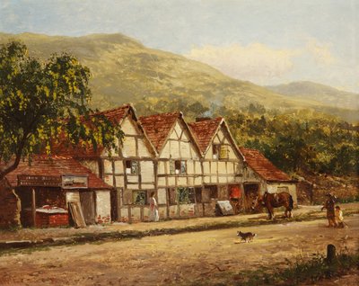 Die alte Schmiede, Great Malvern, 1871 von Benjamin Williams Leader