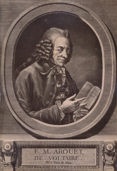 Voltaire, französischer Schriftsteller und Philosoph von Benoit Louis Henriquez