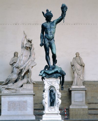 Perseus mit dem Kopf der Medusa, 1545-54 von Benvenuto Cellini