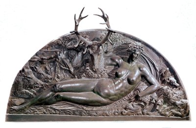 Die Nymphe von Fontainebleau Basrelief aus Bronze von Benvenuto Cellini von Benvenuto Cellini